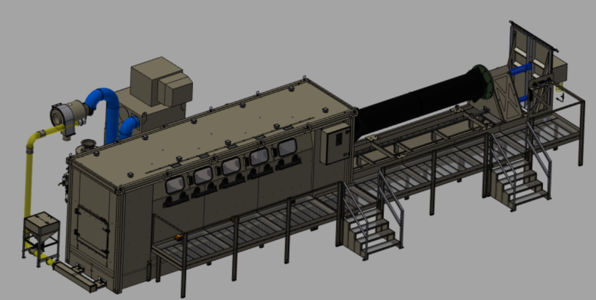 管道內(nèi)、外壁自動(dòng)噴砂設(shè)備-A、適用范圍本機(jī)適用于軸類工件的外表面噴砂加工。加工**長(zhǎng)度跟直徑可根據(jù)要求定制，具體加工速度可調(diào)。砂···